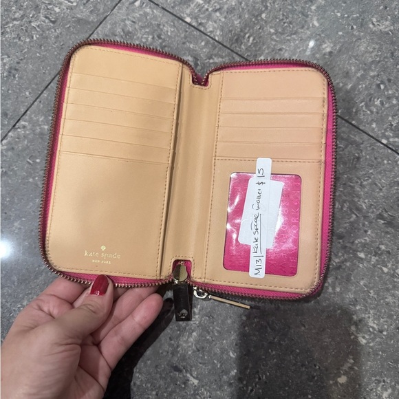 Pink Kate Spade Double zipper wallet - Picture 6 of 6